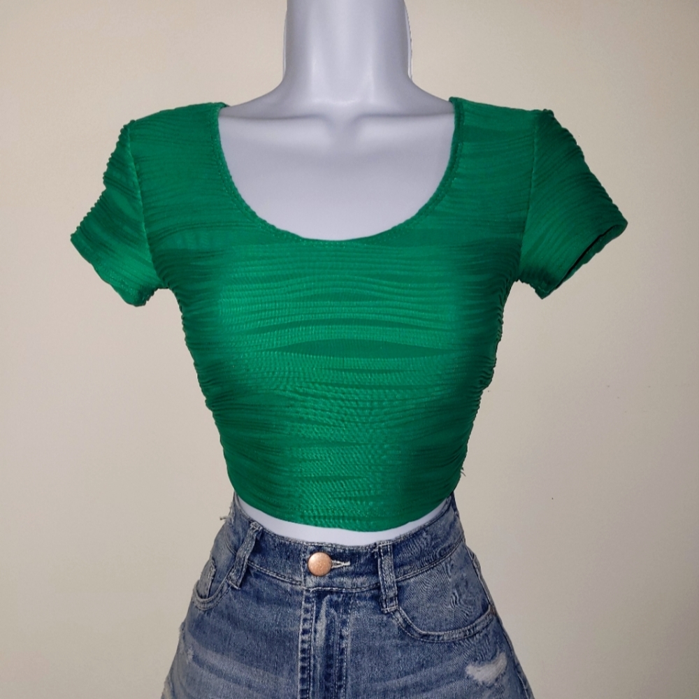 Wet Seal Kelly Green Crop Top